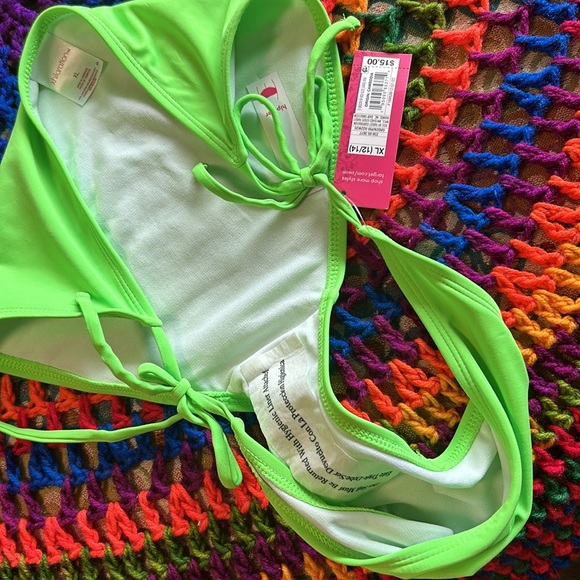 36B neon top and xhilaration XL neon bottoms - Picture 4 of 9